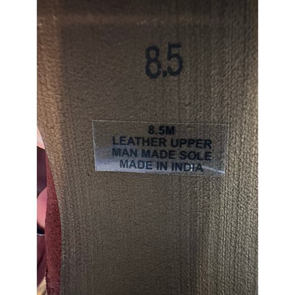 Diba Women's Boho Suede Stacked Heel Boots Burgundy Size 8.5 NWOB Casual Chic - Picture 8 of 10